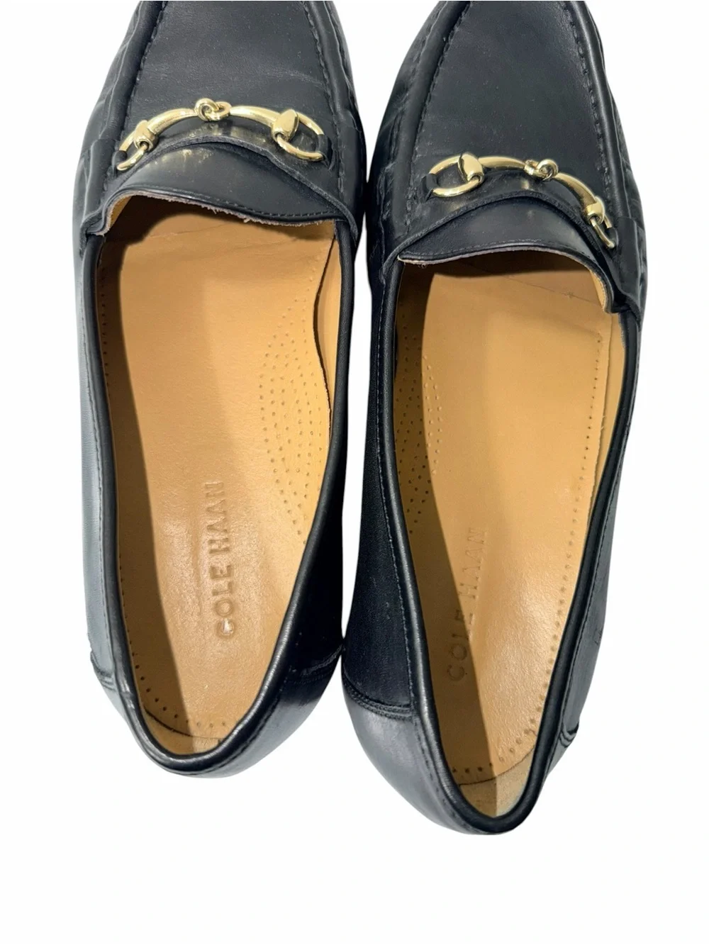 Cole Hasn’t Men’s Size 10.5 Black Patent Leather Bennett  Loafers Slip On
